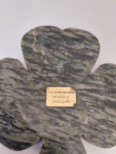 Vintage Connemara Marble Shamrock Trinket Dish Irish Ireland Green