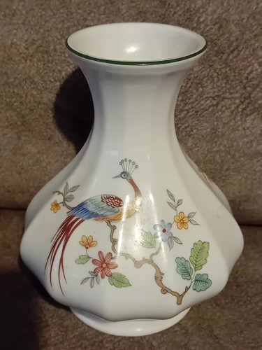 Vintage peacock bud vase - vintage,