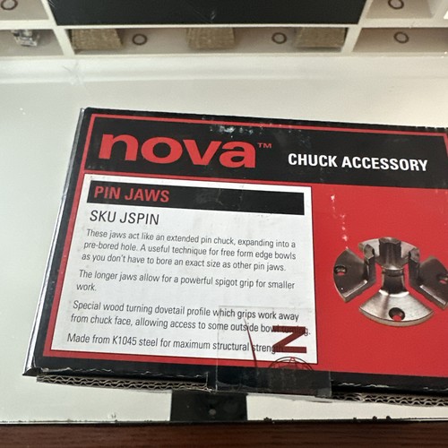 Nova jspin 25mm - 1", chuck