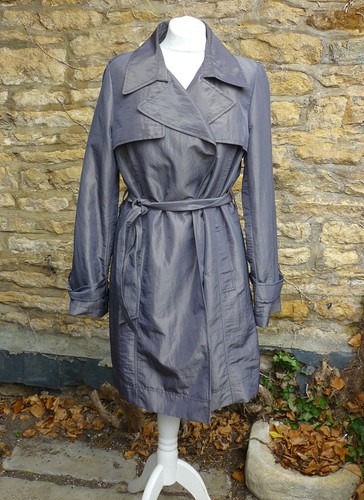 John rocha grey trenchcoat - john,