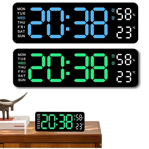 Digital led desk alarm clock - alarm,