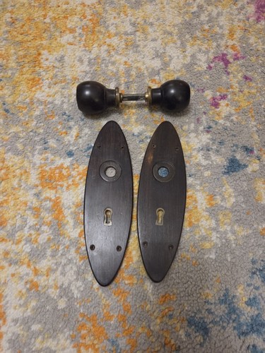 Lignum vitae door - vitae, knobs