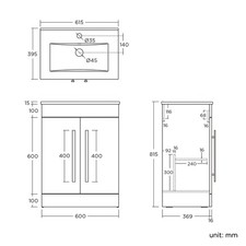 iBathUK Avon Floor Standing