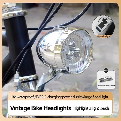 Vintage bike front light - front, led