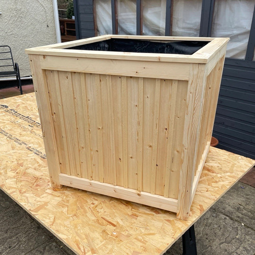 Large handmade square wooden - large,