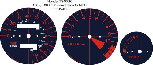 Ns400r 400 speedometer - ns, tach