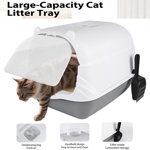 Extra large open cat litter - open,