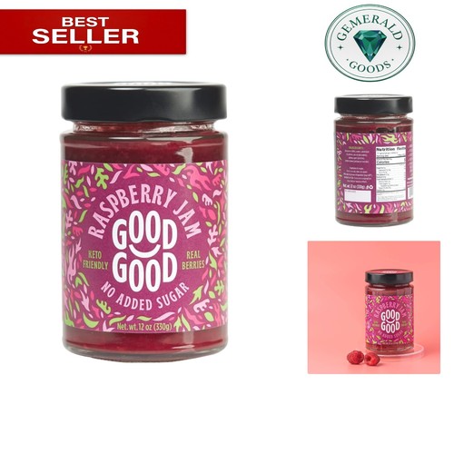 12oz raspberry jam low - jam,