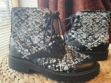 EMP Goth Punk Ankle Boots UK