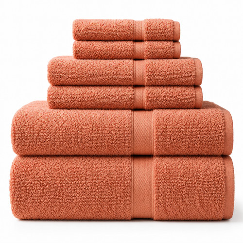 Luxury coral bath towel set - bath,