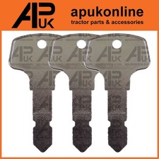 3x Ignition Keys for Kubota B