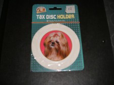TAX DISC  HOLDER....DOG......( NEW )
