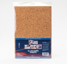 A4 Cork Sheets Pack Of 2 Textured 2mm Thick For Craft Die Cutting Card Making