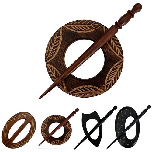 Shawl pin scarf ring brooch - scarf,