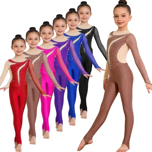 Girls long sleeve dance - long,