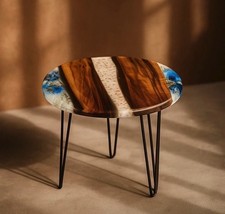 Resin Coffee Table Epoxy Coffee Table Handmade Flower Pressed Flower Art Floral 