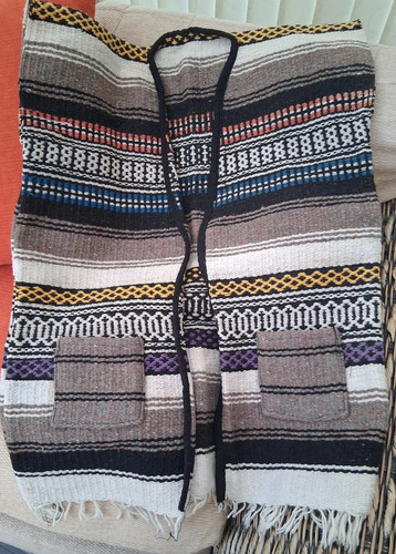 Mexican poncho vest - mexican,