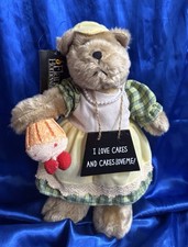 Flame  Homeware Collectible Teddy With Cupcake  ‘I Love Cakes A D Cakes Love Me’