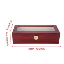 6 Slots Wooden Watch Storage