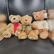 3x House of Fraser Bears – 1999, 2000 & 2004, 1 With Tags, Good Condition