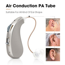 Digital Rechargeable Hearing Aid Adjustable Sound Voice Amplifier Behind Ear !