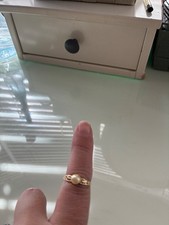 9ct gold pearl ring size q and