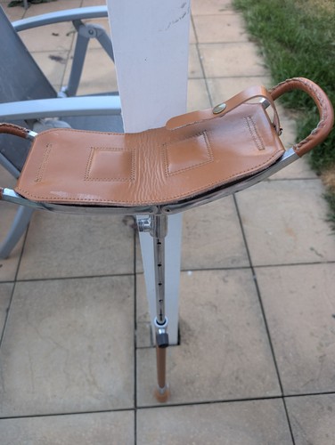 Adjustable shooting stick seat - adjustable,
