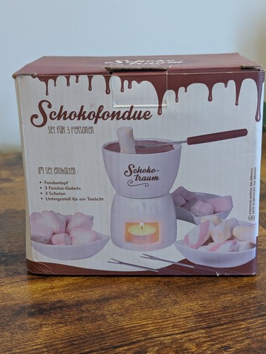 Chocolate fondue set ceramic - fondue,