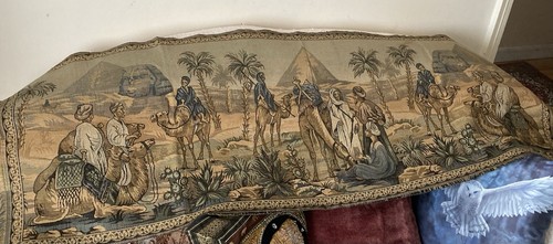Vintage tapestry egyptian - vintage,