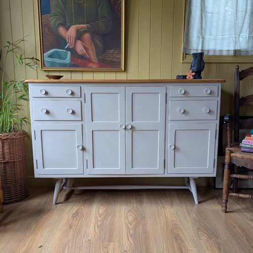 Painted 1950s ercol sideboard - painted,