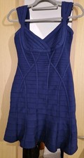 Navy Forever Unique Cocktail/Party Dress Size 10 (Eu 38)