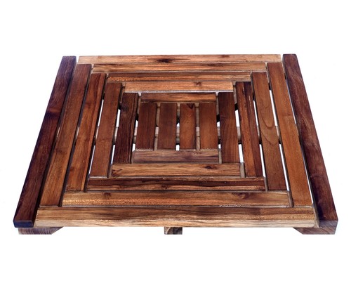 Ware wood shower mat teak - b-ware,
