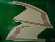 CX 500 RED STICKERS TANK