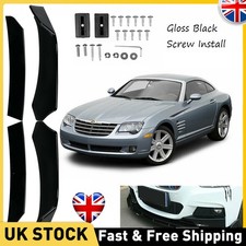 Glossy Black Front Bumper Lip Splitter Spoiler For Honda Accord Sport 18-20 UK