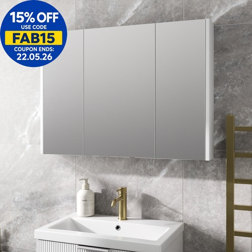 Bathroom mirror cabinet 900mm - bathroom,