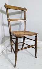 Edwardian Cane Seated Chair