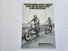 HONDA SS50 MOTORCYCLE REVIEW SALES BROCHURE 1976