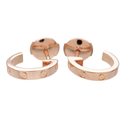 Cartier love hoop earrings - hoop, k18