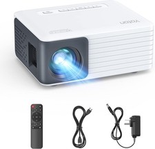 Mini Projector 1080P Full HD Portable Built In Speaker Ultra Low Noise 14000 Lum