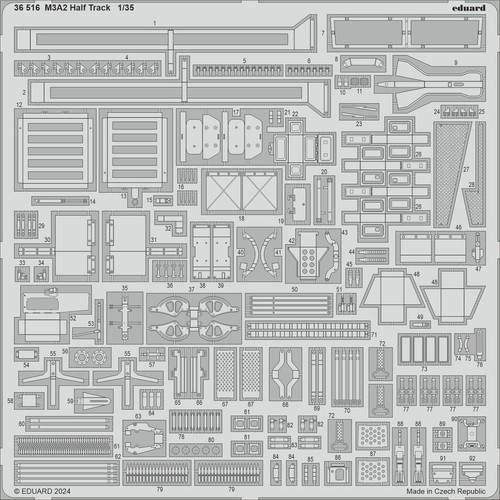 Parts for m3a2 half - m3a2,