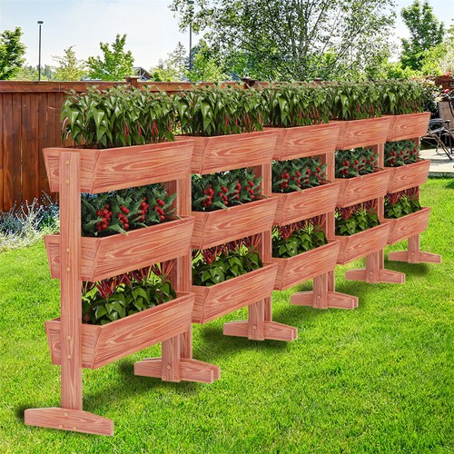 Tiered wooden raised garden - tiered,