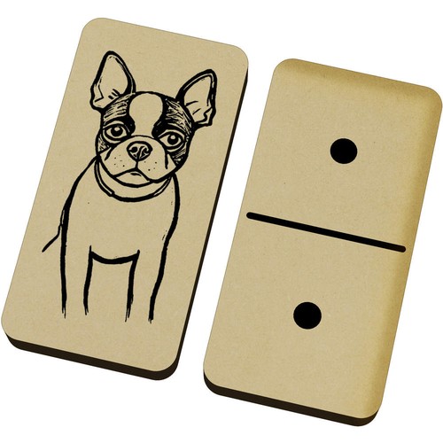 Boston terrier domino - 'boston, set