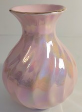 Vintage SADLER lustre Ware Pink Vase