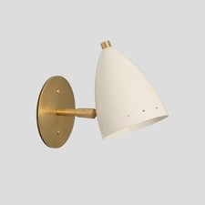 Mid Century Lamp Bedside Brass