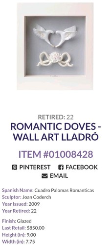 Lladro retired romantic - lladro,