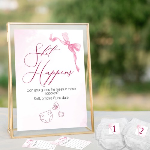 Baby shower game - shower,