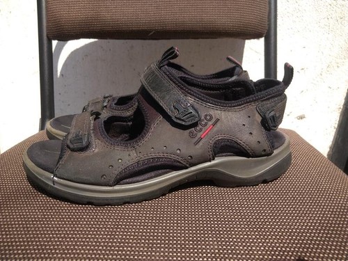 Men ecco sandals black leather - sandals,