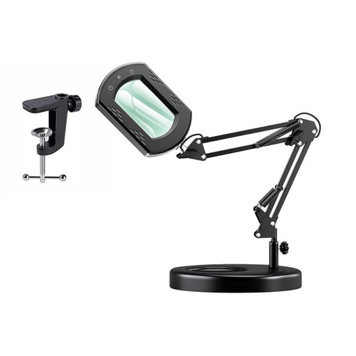 15x magnifying glass lamp - glass, led