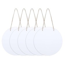 5 Pcs 10in Round Sublimation Door Hanger Blanks White Hardboard  Blanks5079