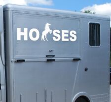 HORSE TRAILER HORSEBOX STICKERS 'HORSES' SIGN VAN TRANSFER VINYL GRAPHICS